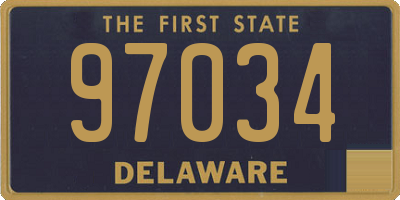 DE license plate 97034