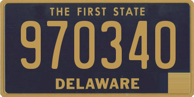 DE license plate 970340