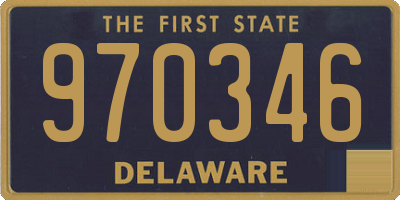 DE license plate 970346