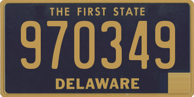 DE license plate 970349