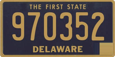 DE license plate 970352