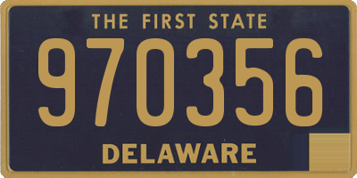 DE license plate 970356