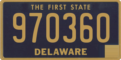 DE license plate 970360