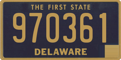 DE license plate 970361