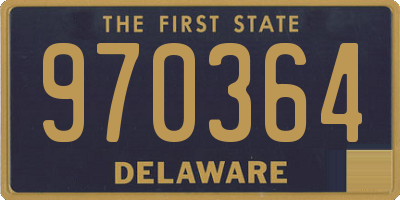 DE license plate 970364