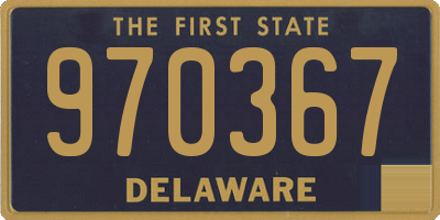 DE license plate 970367