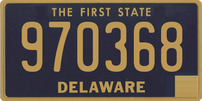 DE license plate 970368