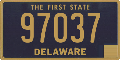 DE license plate 97037