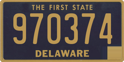 DE license plate 970374