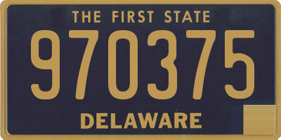 DE license plate 970375