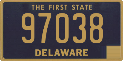 DE license plate 97038