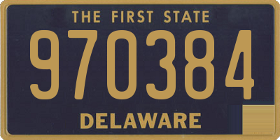 DE license plate 970384