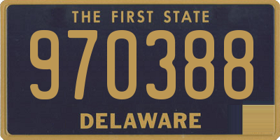 DE license plate 970388