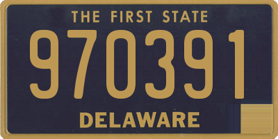 DE license plate 970391
