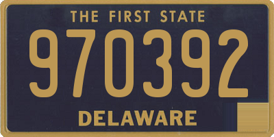 DE license plate 970392