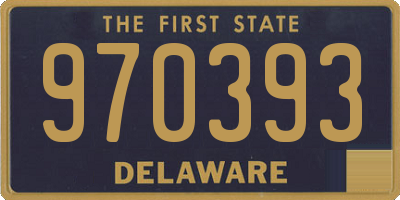DE license plate 970393