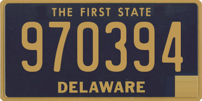 DE license plate 970394