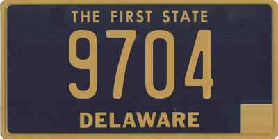 DE license plate 9704