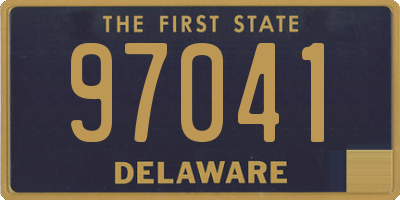 DE license plate 97041