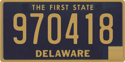DE license plate 970418