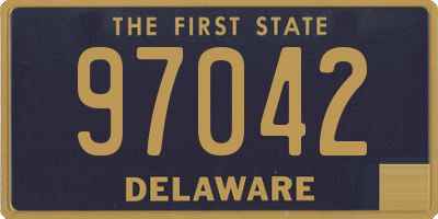 DE license plate 97042