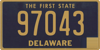 DE license plate 97043