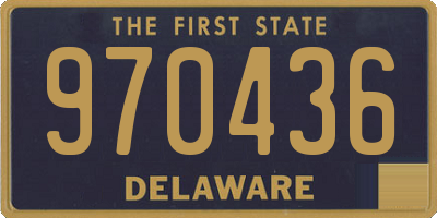 DE license plate 970436