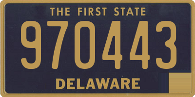 DE license plate 970443