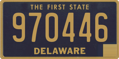 DE license plate 970446