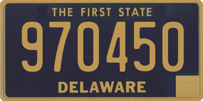 DE license plate 970450