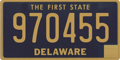 DE license plate 970455