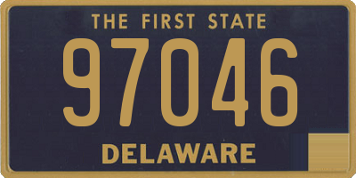 DE license plate 97046