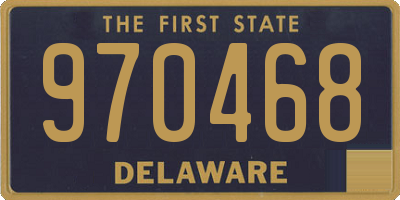 DE license plate 970468