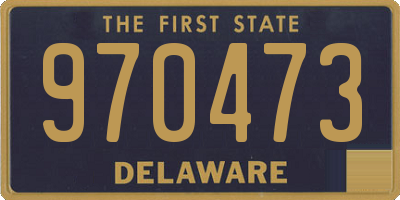 DE license plate 970473