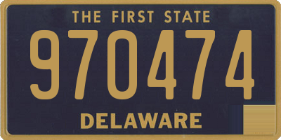 DE license plate 970474