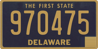 DE license plate 970475