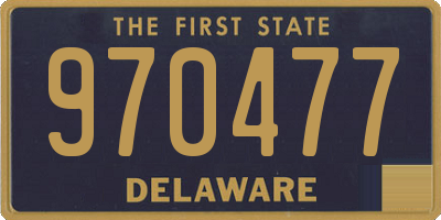 DE license plate 970477