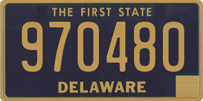 DE license plate 970480