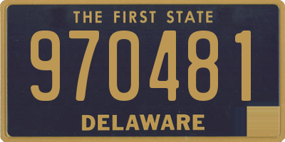 DE license plate 970481