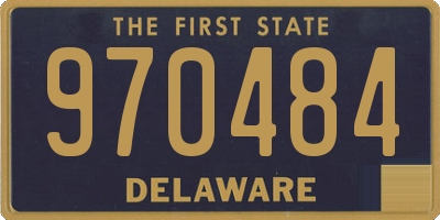 DE license plate 970484