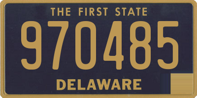DE license plate 970485