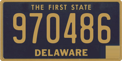 DE license plate 970486