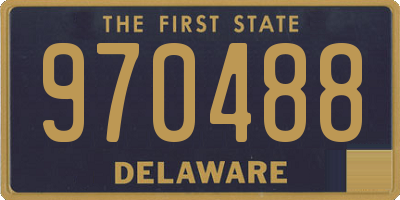 DE license plate 970488