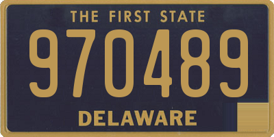 DE license plate 970489