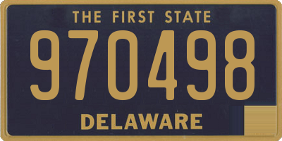 DE license plate 970498