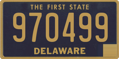 DE license plate 970499