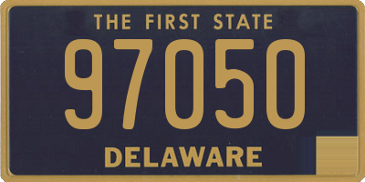 DE license plate 97050