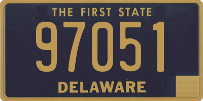 DE license plate 97051