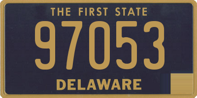DE license plate 97053