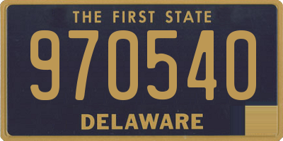 DE license plate 970540